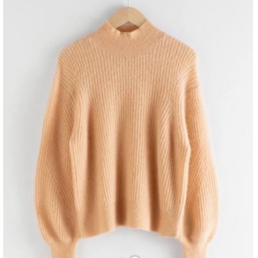 & Other Stories mock neck alpaca wool sweater XS - Picture 3 of 5